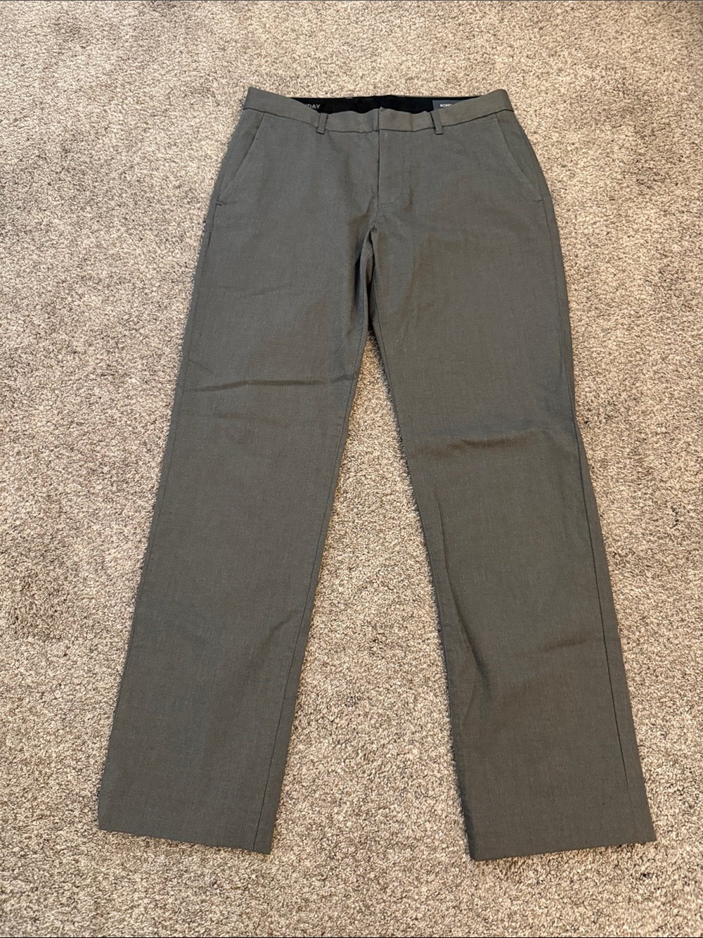 Bonobos Men's Friday Straight Dress Pants in Dark Gray 32/34
